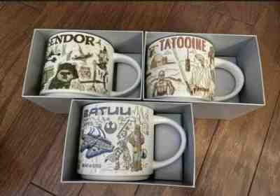 Star Wars Starbucks Been There Series Mug Cup Set Of 3 Tatooine, Batuu & Endor - Sold on eBay Jun 04, 2022 for $209.99