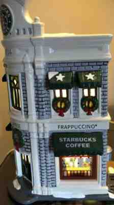 Snow Village (1995) Perfect Condition Starbucks Store Lamp! Collectors Dream! - Sold on eBay Jun 01, 2022 for $200.00