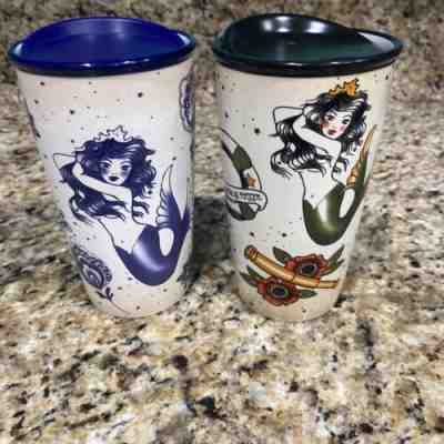 Both starbucks tattoo tumblers - Sold on eBay May 28, 2022 for $185.00