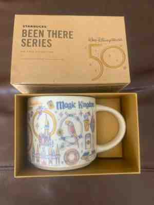 New Starbucks Disney World Magic Kingdom 50th Full Size 14oz Mug Pin Drop - Sold on eBay May 25, 2022 for $179.00