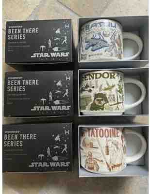 Star Wars Starbucks 2021 Been There Mugs Endor, Tattoine, Batuu - Sold on eBay May 27, 2022 for $175.00