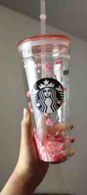 Starbucks Limited North America Pink Heart Sequin Straw Cup 591ml - Sold on eBay Jun 06, 2022 for $172.50