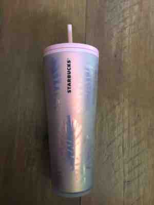 RARE Starbucks Cold Tumbler Pink Iridescent Holographic 2019 Holiday Pinecone - Sold on eBay Jun 12, 2022 for $250.00