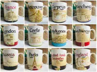 STARBUCKS UK ENGLAND LONDON MANCHESTER FRANCE PARIS ARAB EMIRATES RUSSIA CYPRUS - Sold on eBay Mar 21, 2022 for $59.95