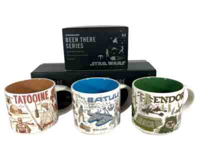 Starbucks Star Wars Mugs Set-Tatooine Endor Batuu Box Been There Series Cups NEW - Sold on eBay Jun 08, 2022 for $224.00
