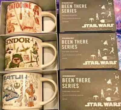 NEW! Star Wars Starbucks Been There Series Mug Set Of 3 Tatooine, Batuu & Endor - Sold on eBay Jun 13, 2022 for $200.00