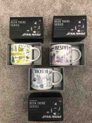 Starbucks Been There Series Star Wars Mug Set 2020- Dagobah, Bespin, Hoth - Sold on eBay May 22, 2022 for $425.00