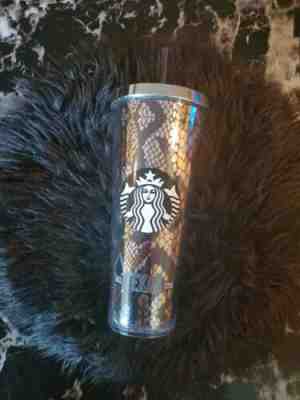 Starbucks 2014 Cold Cup Acrylic 24oz Tumbler Snake Black & Gold Est Texas. - Sold on eBay Apr 20, 2022 for $405.00