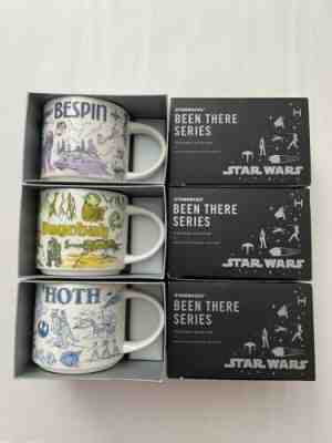 Disney Star Wars Starbucks Bespin,Hoth, Dagobah Set Of 3 Mugs HTF 2020 - Sold on eBay May 07, 2022 for $399.99
