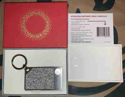 Starbuckw 2015 Silver Swarovski Mini Keychain Card + Box - Sold on eBay May 28, 2022 for $399.99