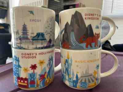 Starbucks Disney Parks YOU ARE HERE Series collection mugs (4) RETIRED - Sold on eBay Mar 31, 2022 for $375.00