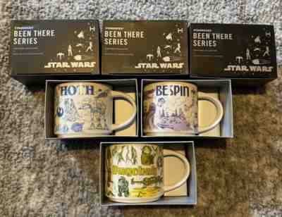 Star Wars Starbucks Mugs, You Are Here series, set of 3, released 2020, New - Sold on eBay May 04, 2022 for $320.00