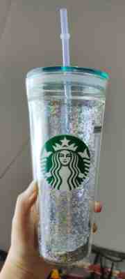 Starbucks North America Limited Edition Blue Sequin Straw Cup 591ml - Sold on eBay Jun 06, 2022 for $304.00
