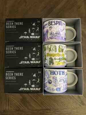 New Disney Star Wars Starbucks Been There Mugs set of 3 Hoth, Bespin, Dagobah - Sold on eBay Apr 28, 2022 for $299.94