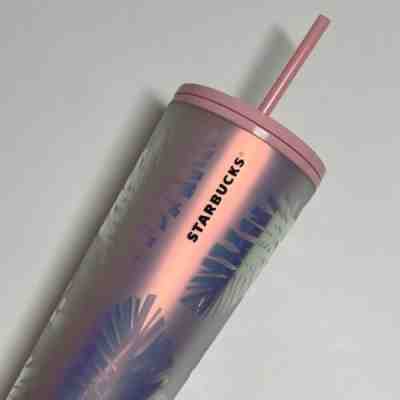 Starbucks Pink Iridescent Holiday 2019 Pinecone Cold Cup Tumbler 24oz Soft Touch - Sold on eBay Jun 16, 2022 for $285.00