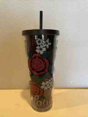 Rare Starbucks Love Heart Valentine Stitch Tattoo Tumbler Cup Straw Black Lid - Sold on eBay Jun 21, 2022 for $235.00