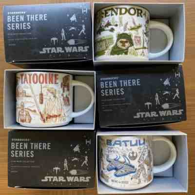 Star Wars Starbucks Been There Series Mug Set of 3 Tatooine Endor Batuu Disney - Sold on eBay Jun 28, 2022 for $219.99