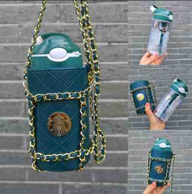 Starbucks 2020th Anniversary Lock The Straw Cup Leather Cup Set 15oz /450ml New - Sold on eBay Apr 27, 2022 for $159.99
