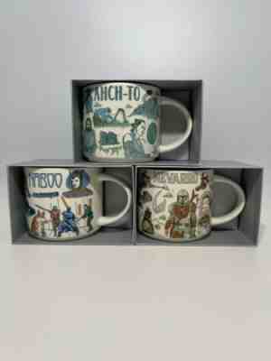 Starbucks x Star Wars Disney 2022 Been There Mugs Naboo Ahch-To Nevarro IN HAND! - Sold on eBay May 12, 2022 for $159.99
