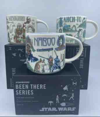 Starbucks x Star Wars Disney 2022 Been There Mugs Naboo Ahch-To Nevarro IN HAND! - Sold on eBay May 12, 2022 for $159.95