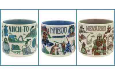 Star Wars Starbucks Been There Mug Set 3 Nevarro Naboo Ahch-To NIB Disney May 4 - Sold on eBay May 13, 2022 for $159.95