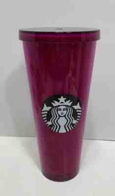 Starbucks Travel Tumbler Venti Magenta 24oz Rare Retired - Sold on eBay May 19, 2022 for $155.50
