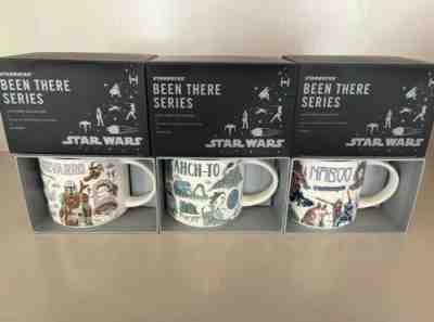 Disney 2022 Star Wars Starbucks Been There Mug Set Naboo Ahch-To Nevarro FAST ð??? - Sold on eBay May 18, 2022 for $154.50