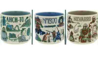 Disney 2022 Star Wars Starbucks Been There Mugs Set of 3 Naboo, Ahch-To, Nevarro - Sold on eBay May 19, 2022 for $154.50