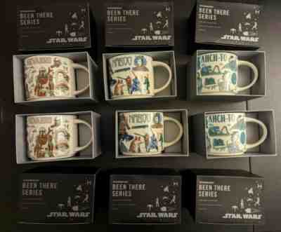 Disney 2022 Star Wars Starbucks Mugs set of 3 Naboo, Ahch-To, Nevarro *Limited* - Sold on eBay May 31, 2022 for $154.00