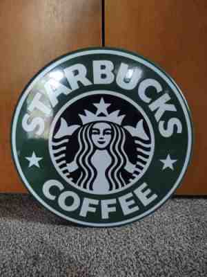 Starbucks Metal Store Sign Metal Siren 15 inches round in perfect condition - Sold on eBay Jun 04, 2022 for $152.50