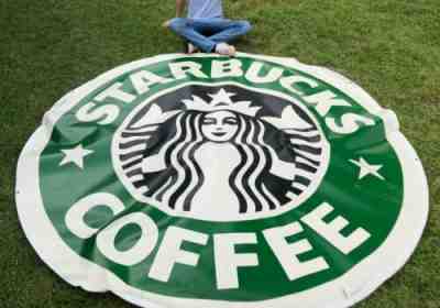 vintage Starbucks outdoor sign (8 ft.) - Sold on eBay May 17, 2022 for $150.00