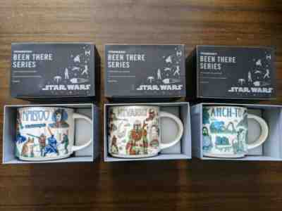 Disney 2022 Star Wars Starbucks Been There Mugs Set of 3 Naboo, Ahch-To, Nevarro - Sold on eBay May 19, 2022 for $150.00