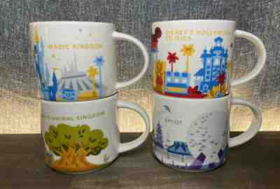 Starbucks Disney Parks YOU ARE HERE Series collection mugs (4) RETIRED - Sold on eBay May 24, 2022 for $150.00