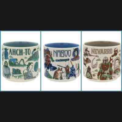 Disney 2022 Star Wars Starbucks Mugs - Naboo, Ahch-To, Nevarro - SET OF 3 - NEW - Sold on eBay May 17, 2022 for $149.99