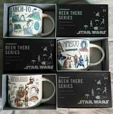 Starbucks x Star Wars Disney 2022 Been There Mugs Naboo Ahch-To Nevarro IN HAND - Sold on eBay May 17, 2022 for $149.99