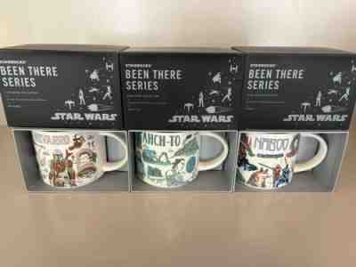 Disney 2022 Star Wars Starbucks Been There Mug Set Naboo Ahch-To Nevarro In Hand - Sold on eBay May 17, 2022 for $149.95