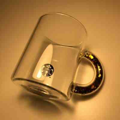 Starbucks Confetti GLITTER Glass Mug Handle GOLD 2020 Holiday Glass Christmas - Sold on eBay Jun 04, 2022 for $149.50