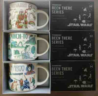 Disney 2022 Star Wars Starbucks Been There Mugs Set of 3 Naboo, Ahch-To, Nevarro - Sold on eBay May 22, 2022 for $149.00