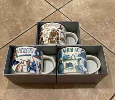 Disney Star Wars Starbucks Been There Mugs Set of 3 Naboo Ahch-To Nevarro 2022 - Sold on eBay Jun 09, 2022 for $148.95