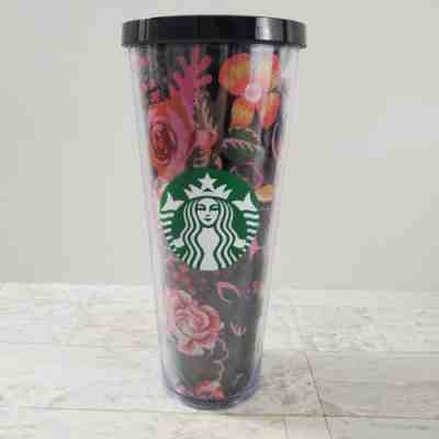 Starbucks Ban.do Midnight Floral Cold Cup Venti Coffee Tumbler 24 Oz No Straw - Sold on eBay Jun 05, 2022 for $143.00