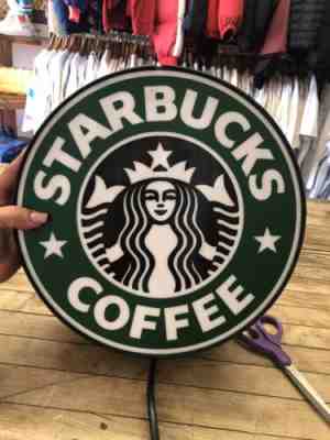 Lighted Starbucks Logo Sign - Sold on eBay Jun 28, 2022 for $142.40