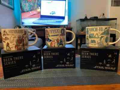 Disney 2022 Star Wars Starbucks Been There Mugs Set of 3 Naboo, Ahch-To, Nevarro - Sold on eBay May 26, 2022 for $140.00