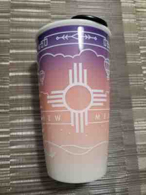 2016 Starbucks New Mexico Ceramic Tumbler w/Lid 12 oz Purple Ombre Travel Coffee - Sold on eBay May 29, 2022 for $140.00