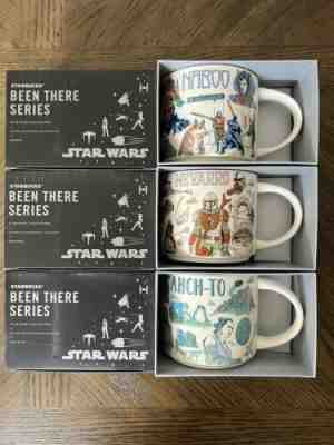 Starbucks x Star Wars Disney 2022 Been There Mugs Naboo Ahch-To Nevarro IN HAND - Sold on eBay May 17, 2022 for $139.94