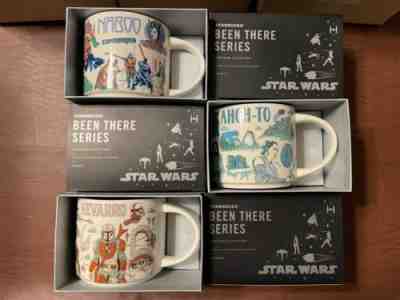 Disney 2022 Star Wars Starbucks Been There Series Mugs Naboo Ahch-To Nevarro - Sold on eBay May 15, 2022 for $139.88