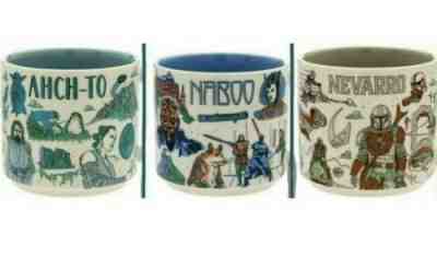 Disney 2022 Star Wars Starbucks Been There Mugs Set of 3 Naboo, Ahch-To, Nevarro - Sold on eBay May 24, 2022 for $138.95