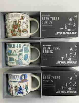 Disney 2022 Star Wars Starbucks Been There Mugs Set of 3 Naboo, Ahch-To, Nevarro - Sold on eBay May 16, 2022 for $136.50
