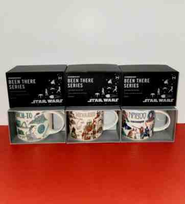 Starbucks Star Wars Set of 3 Mugs Nevarro Ahch-To Naboo Been There Series Disney - Sold on eBay May 29, 2022 for $135.00