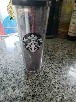 Starbucks Glitter Spiderweb Tumbler Cup Limited Edition Halloween 2019 24 oz - Sold on eBay May 10, 2022 for $125.00