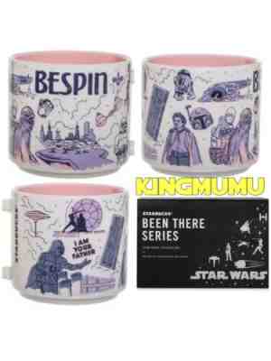 Starbucks Star Wars May the 4th Been There BESPIN Mug Darthvader R2D2 Luke 14 oz